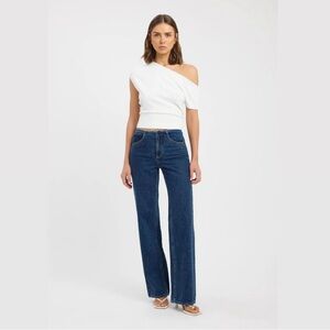 Kookai Dark Blue Straight Leg Steele Jeans